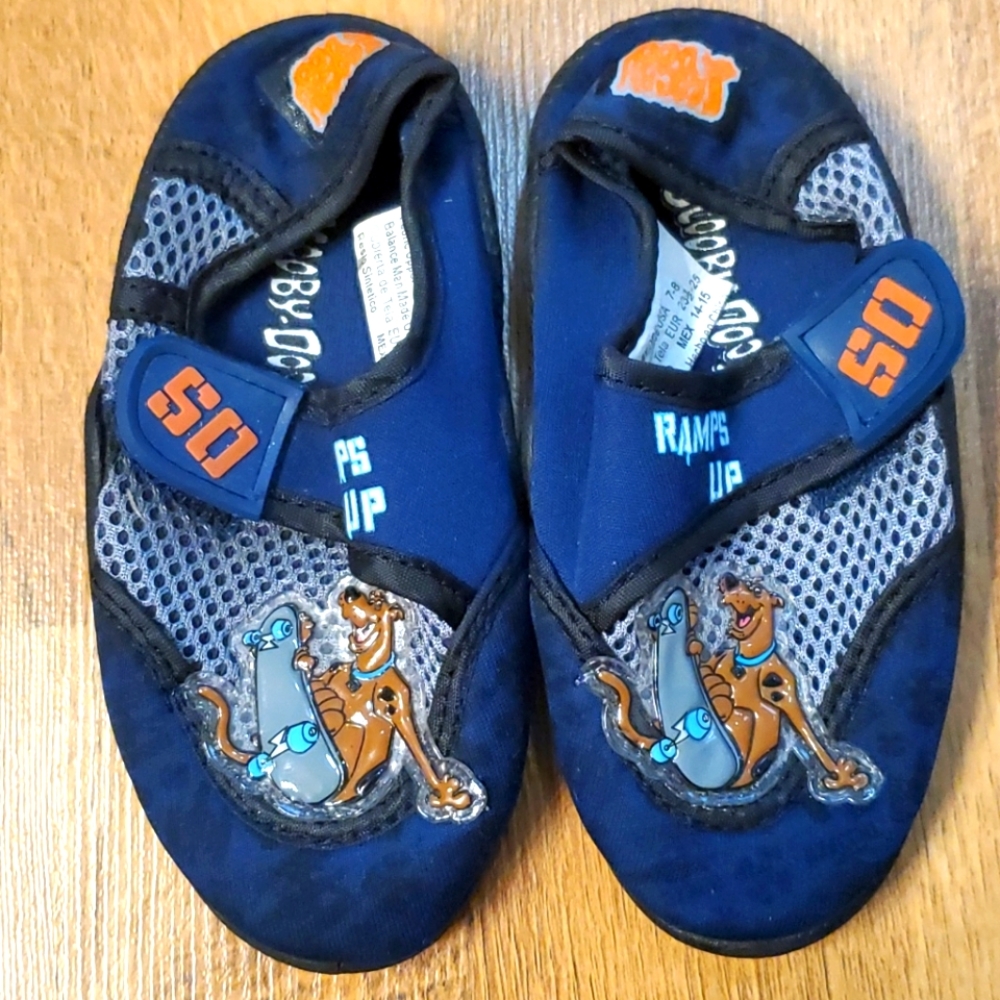 Scooby-Doo Toddler Boys Navy Water Shoes Size 7-8